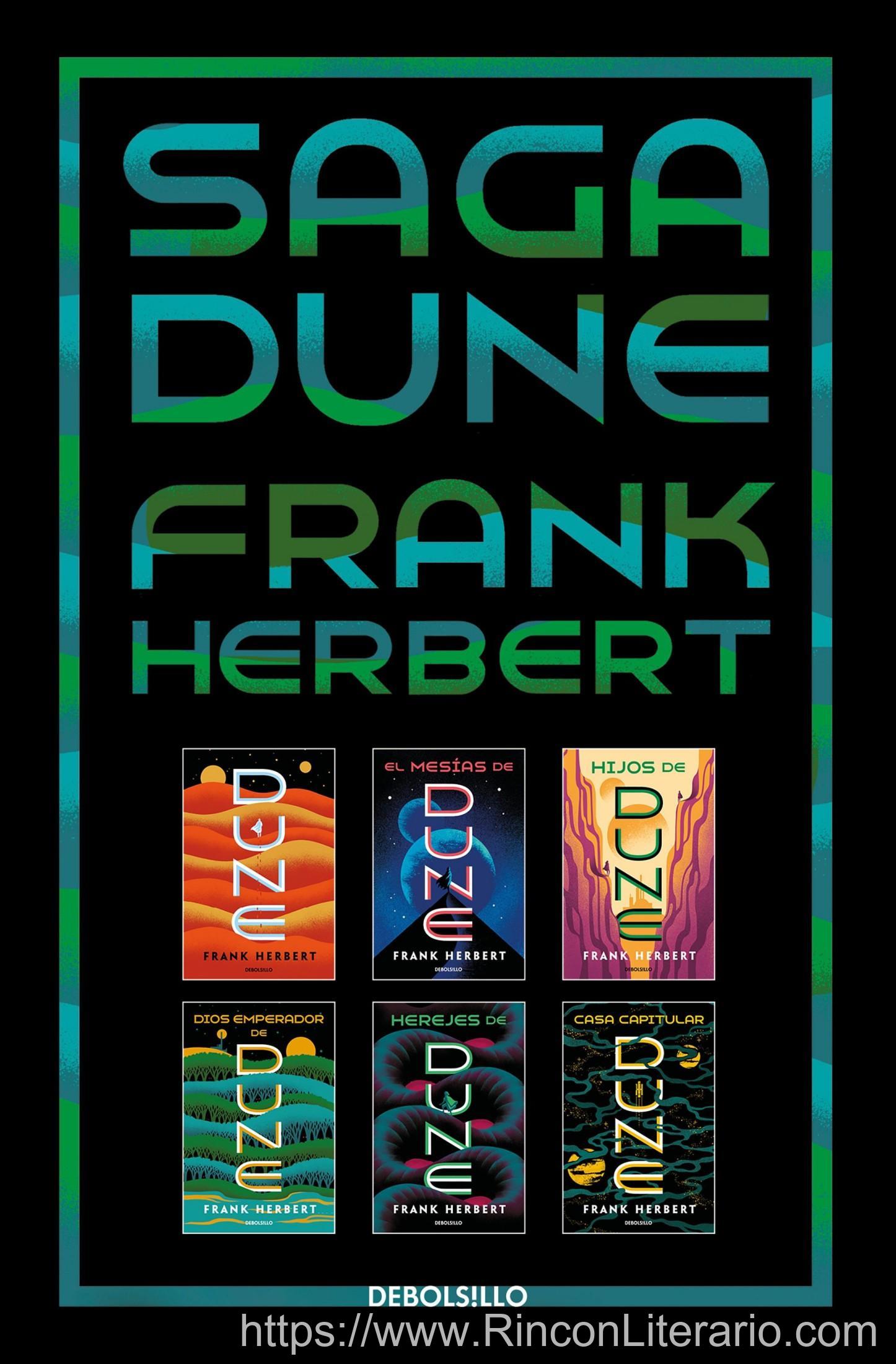 Saga Dune 1-6. La mayor epopeya de todos los tiempos: (edición estuche con: Dune | El mesías de Dune | Hijos de Dune | Dios emperador de Dune | Hereje