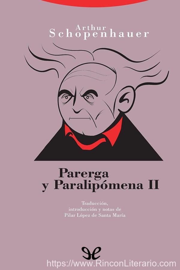 Parerga y paralipómena II