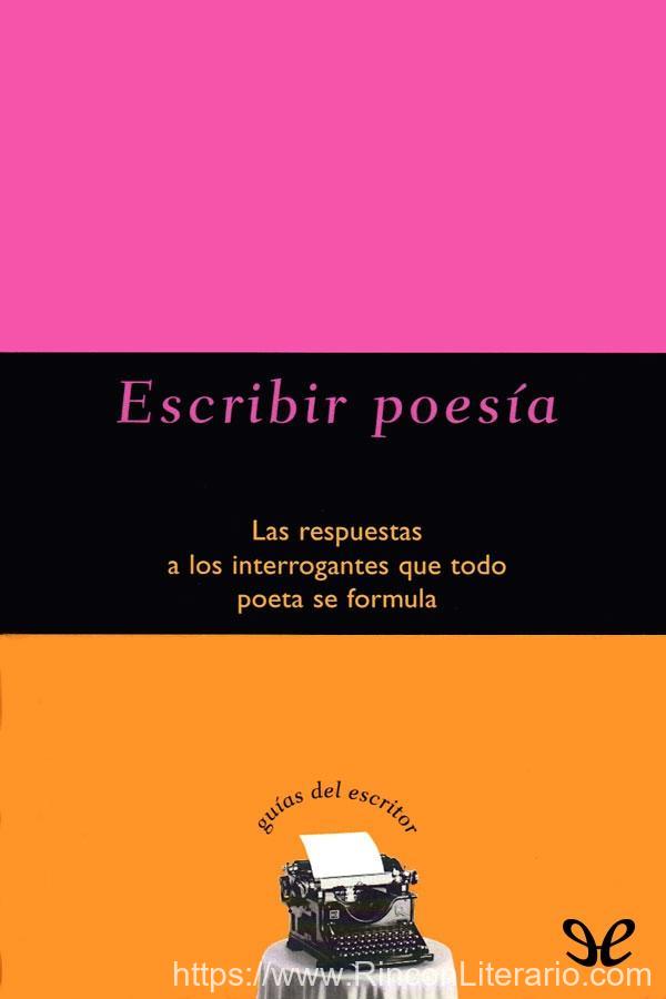 Escribir poesía