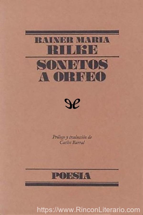 Sonetos a Orfeo