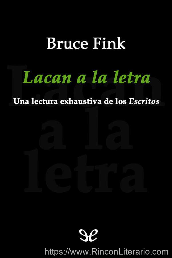 Lacan a la letra