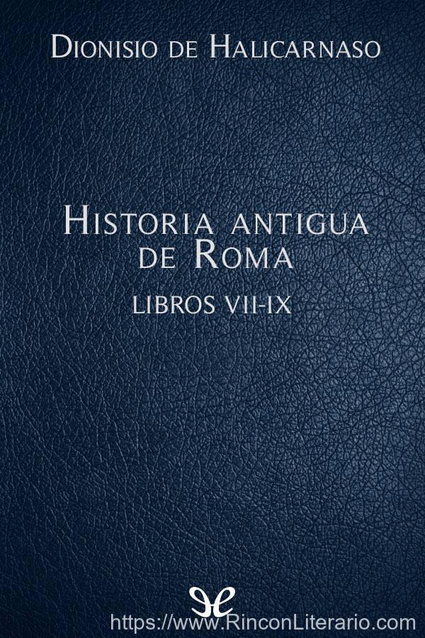 Historia antigua de Roma Libros VII-IX