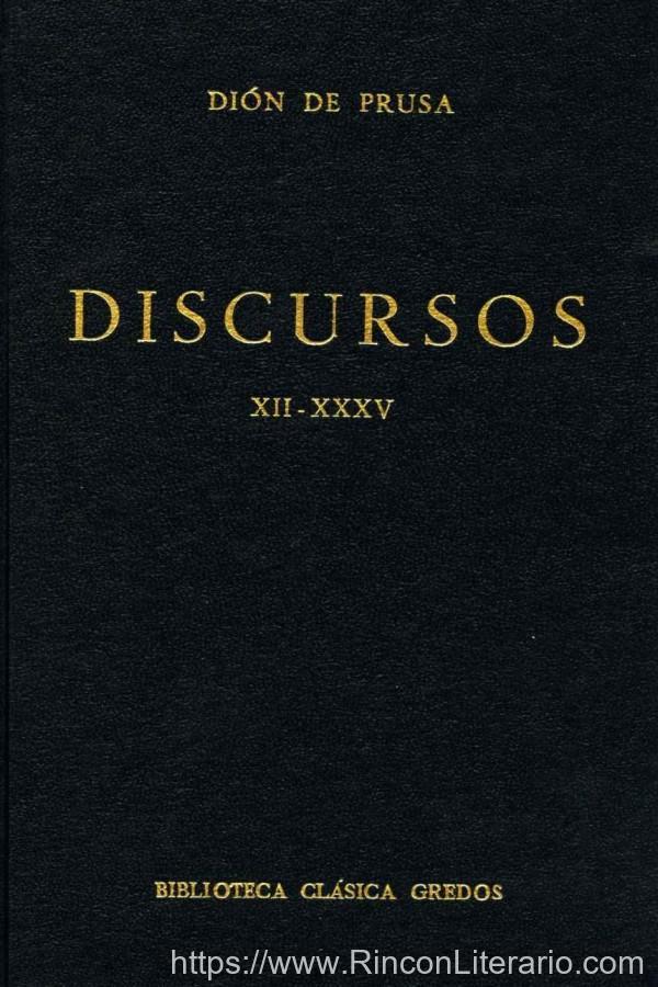 Discursos XII - XXXV (B. C. Gredos)