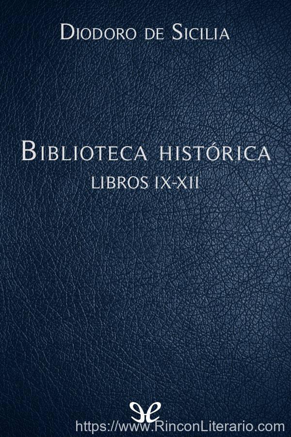 Biblioteca histórica Libros IX-XII