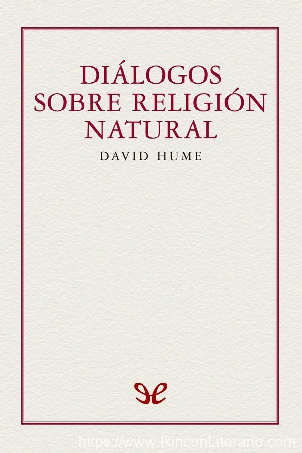 Diálogos sobre religión natural