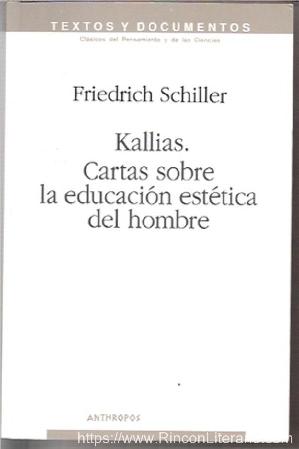 Cartas sobre la educación estética del hombre