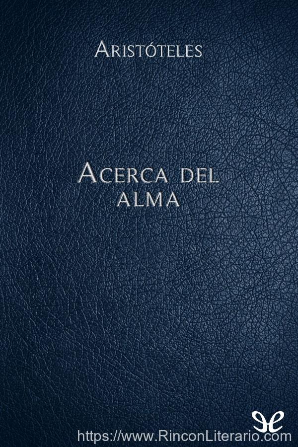 Acerca del alma