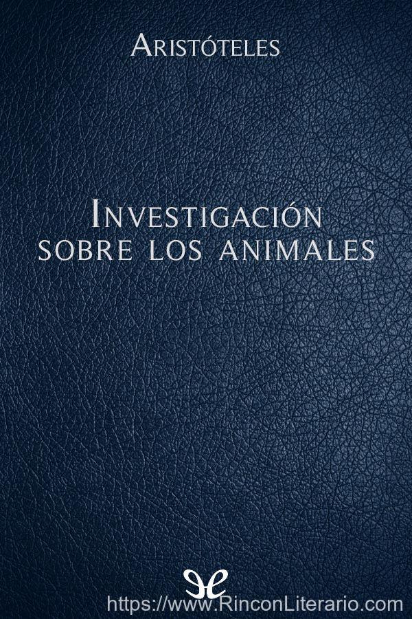 Investigacion sobre los animales