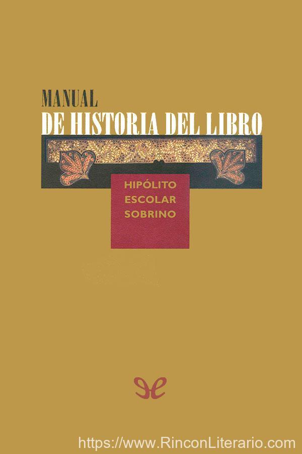 Manual de historia del libro