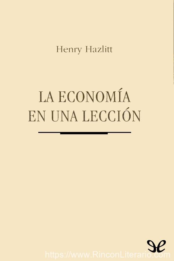 La economía en una lección