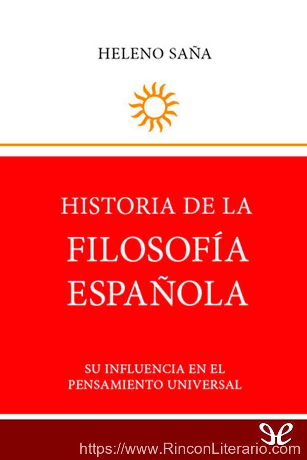 Historia de la filosofía española