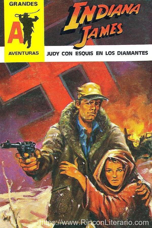 Judy con esquís en los diamantes