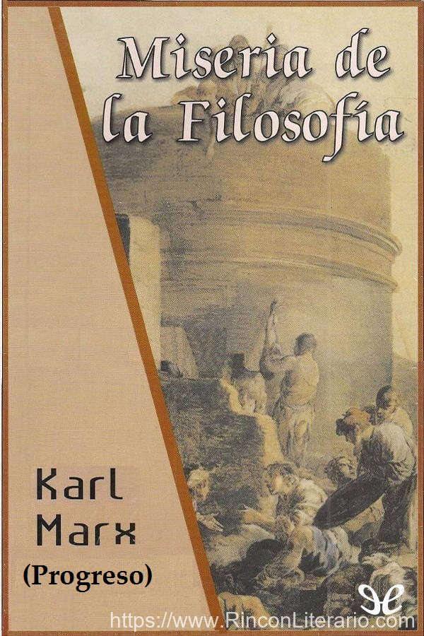 Miseria de la filosofía (Progreso)