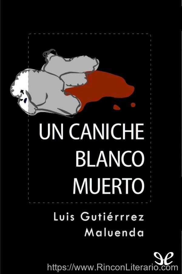 Un caniche blanco muerto