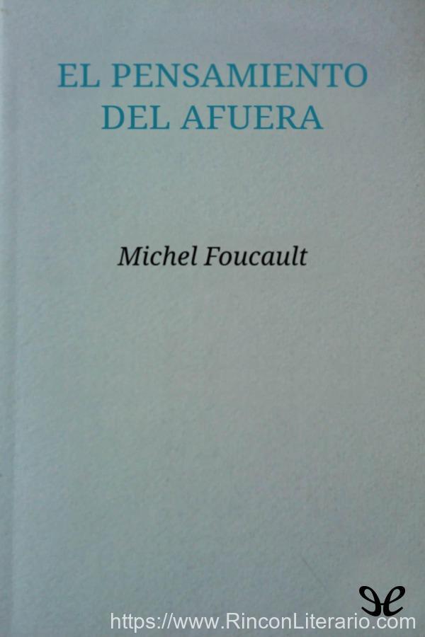 El pensamiento del afuera