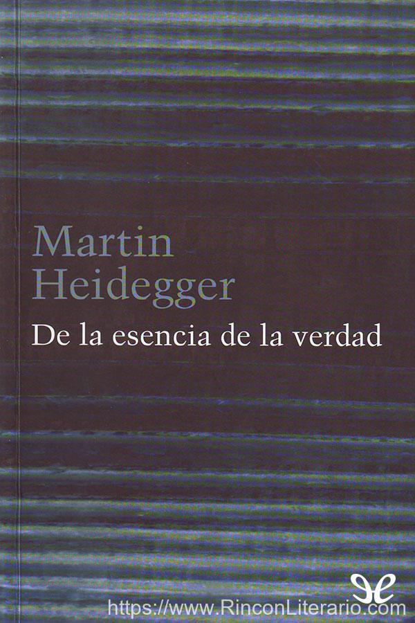 De la esencia de la verdad