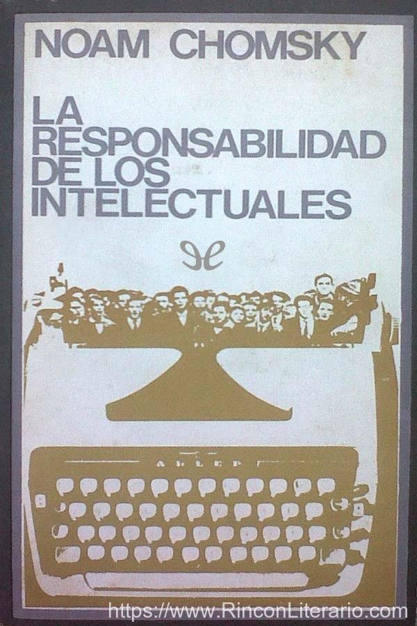 La responsabilidad de los intelectuales