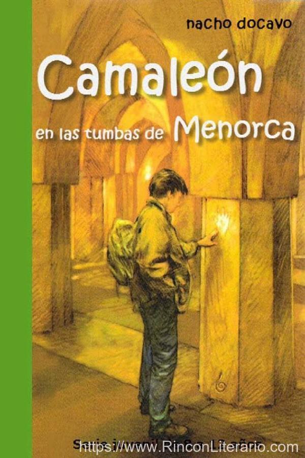 Camaleón en las tumbas de Menorca