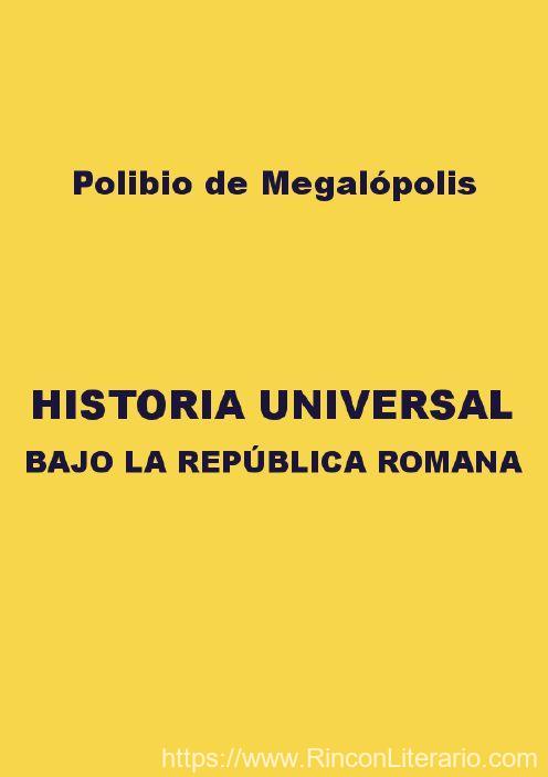 Historia universal bajo la República romana