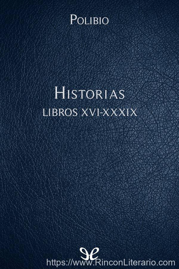 Historias Libros XVI-XXXIX