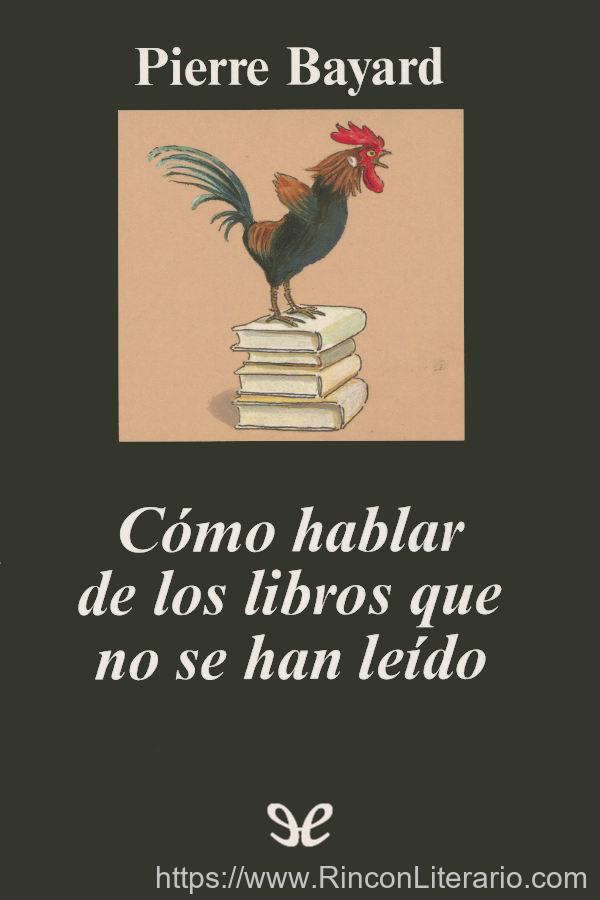 Cómo hablar de los libros que no se han leído