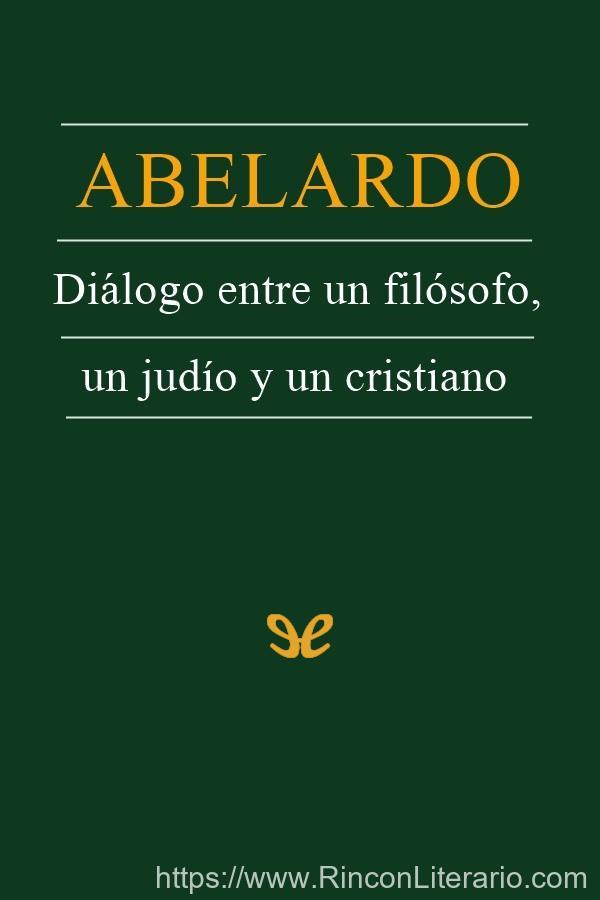 Diálogo entre un filósofo, un judío y un cristiano