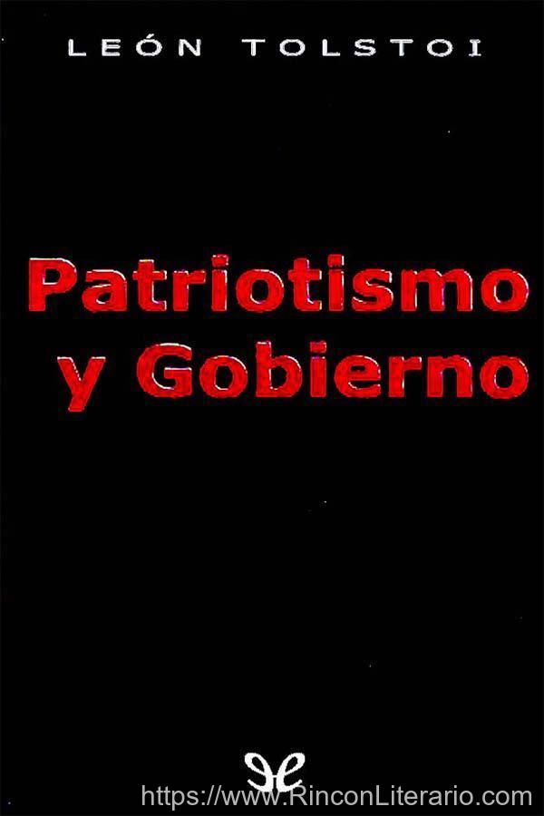 Patriotismo y Gobierno