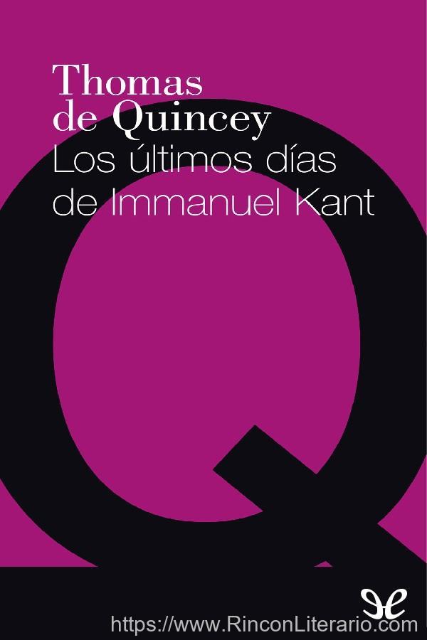 Los últimos días de Immanuel Kant