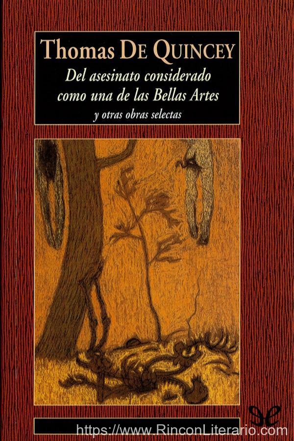 Del asesinato considerado como una de las bellas artes