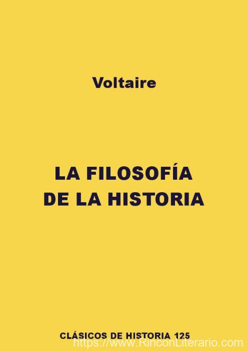 La filosofía de la Historia