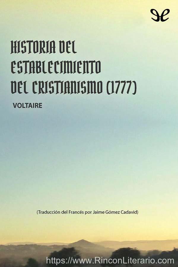 Historia del establecimiento del cristianismo