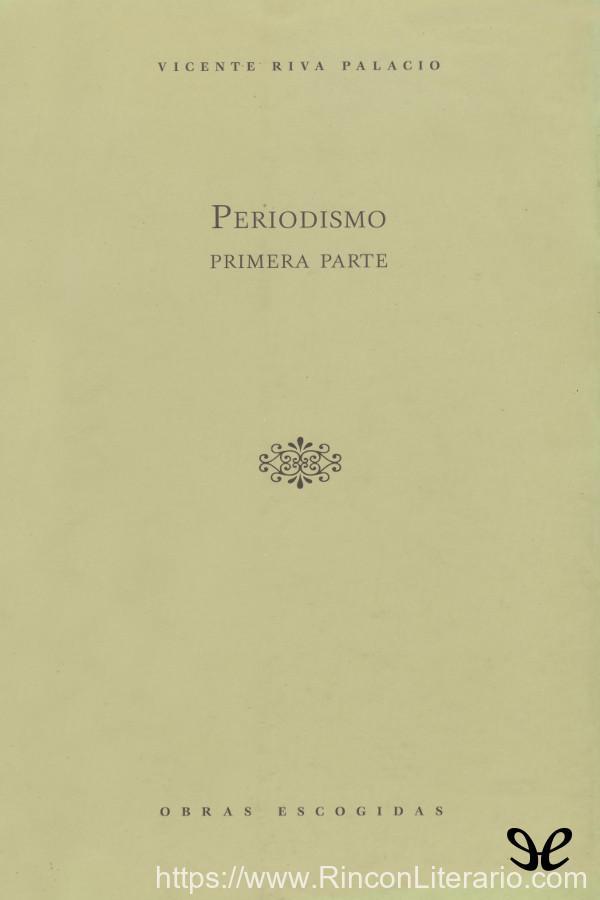 Periodismo. Primera parte