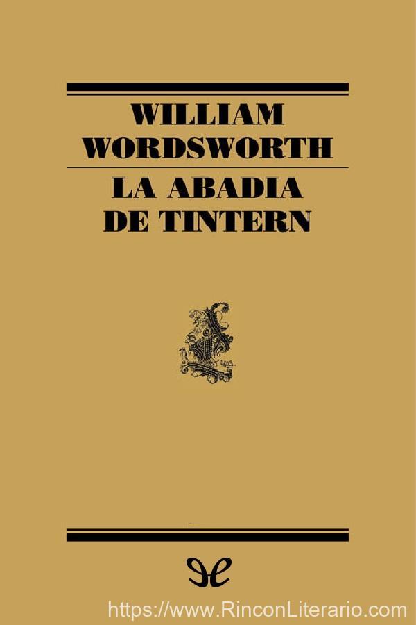 La abadía de Tintern y otros poemas
