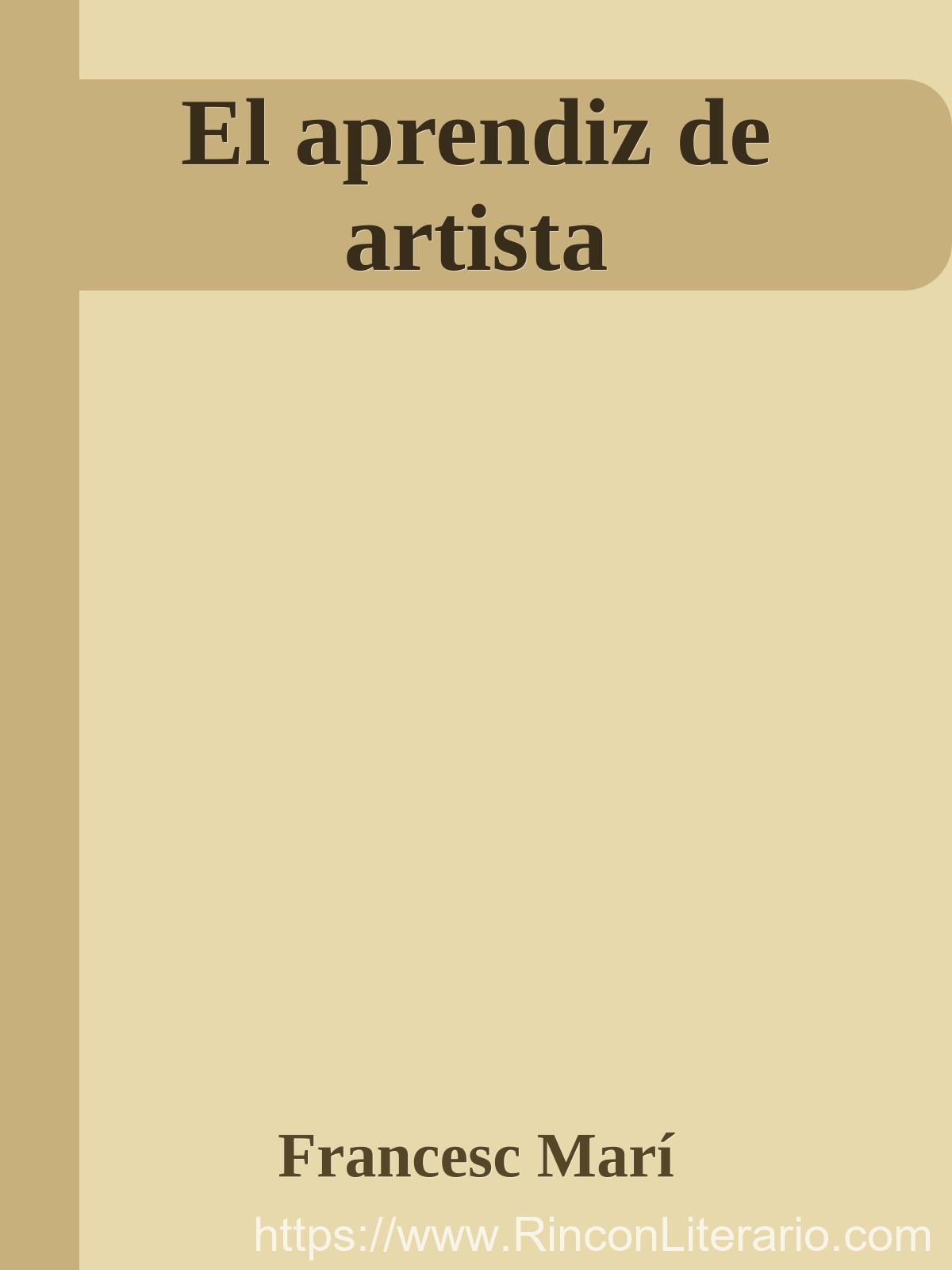 El aprendiz de artista